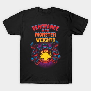 Monster Weights- Gym Horror Movie Parody T-Shirt